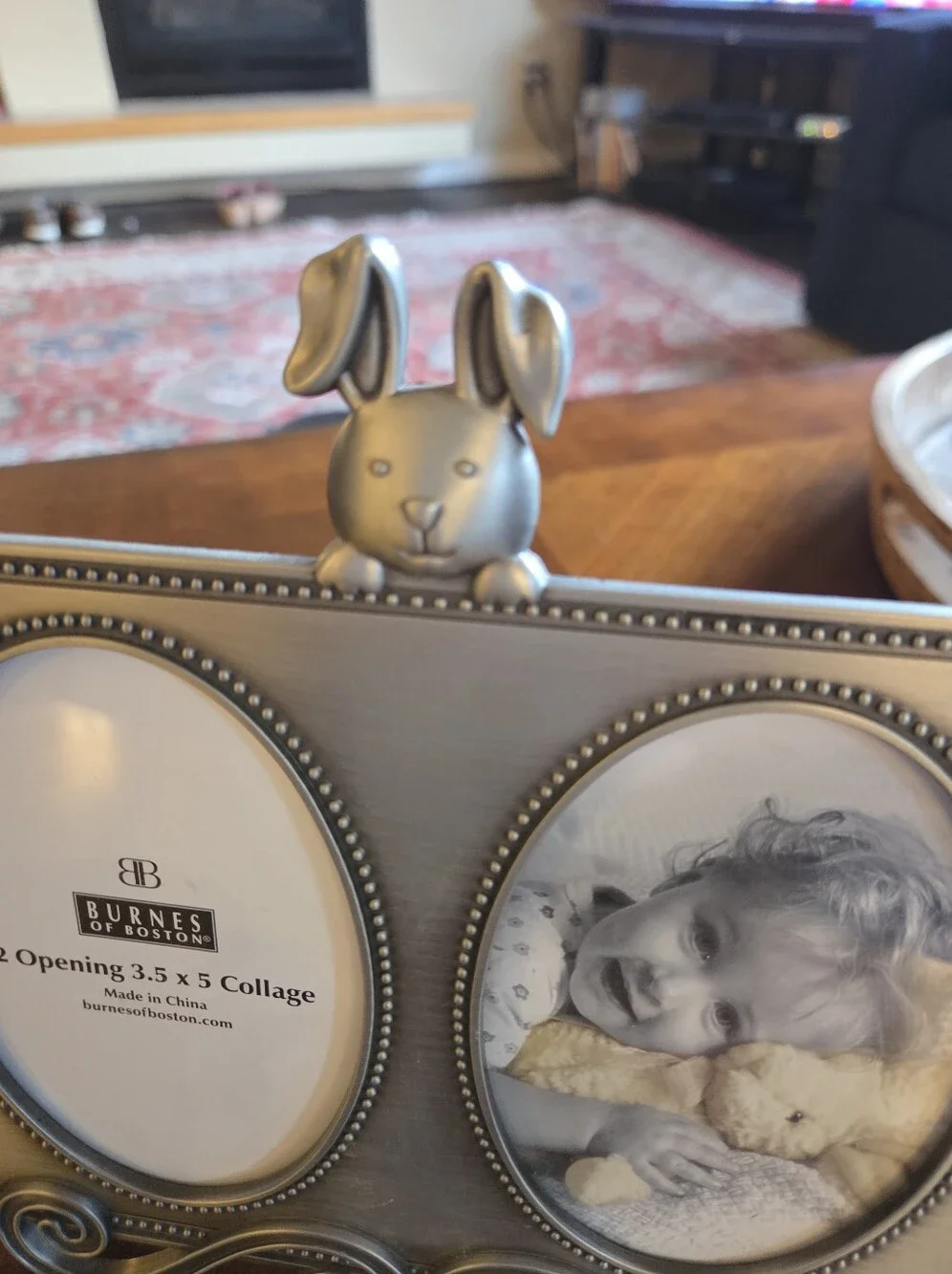 Burnes Of Boston Pewter 2 Oval Photo Opening Picture Frame